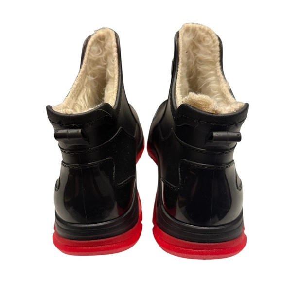 Albicker Black Red Rubber Waterproof Boots Mens Size 7.5 - Picture 2 of 4